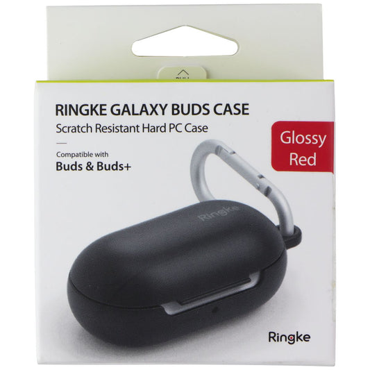 Ringke Galaxy Buds Case with Carabiner for Buds & (Buds+) - Glossy Red