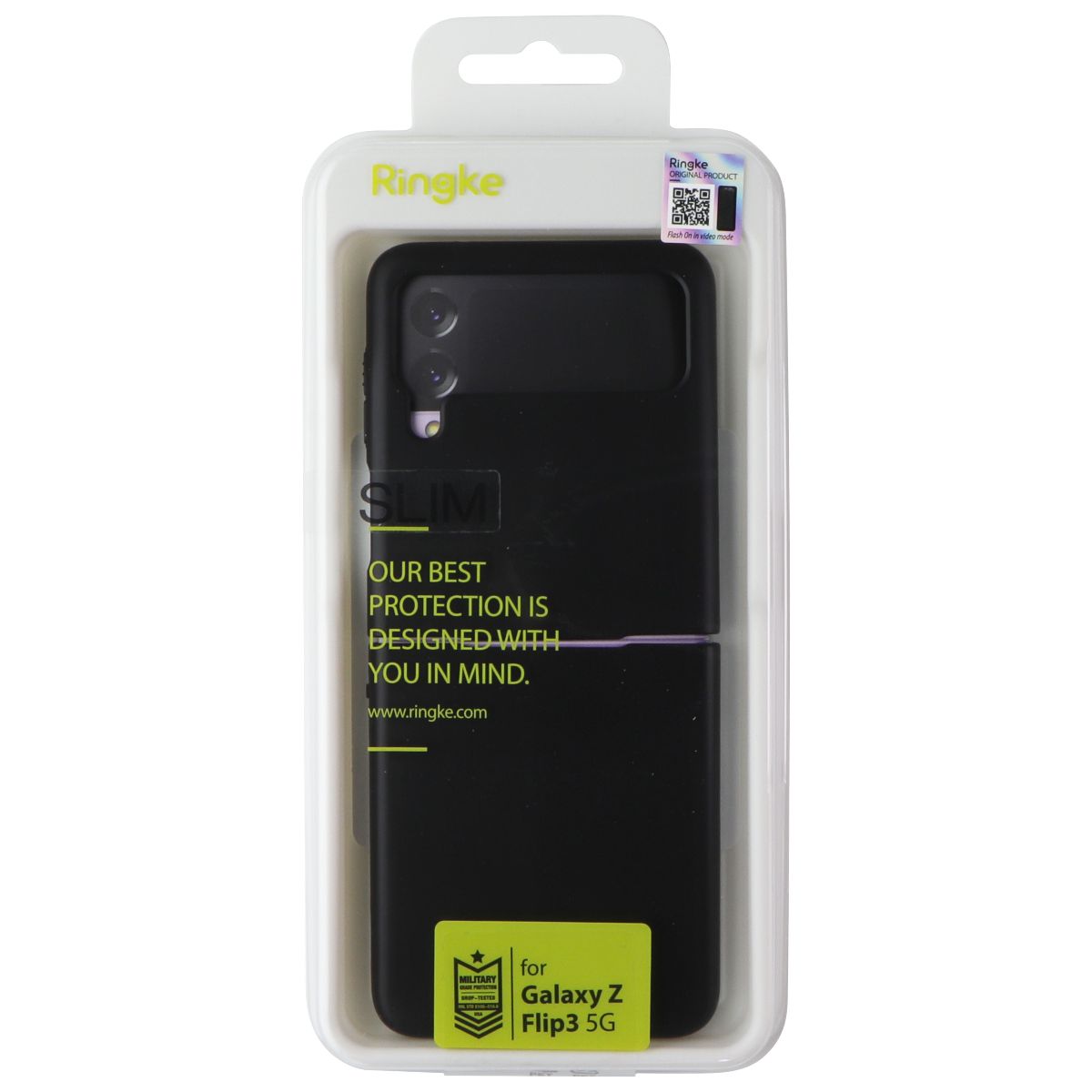 Ringke Slim Series Case for Samsung Galaxy Z Flip3 5G - Black Cell Phone - Cases, Covers & Skins Ringke - Simple Cell Bulk Wholesale Pricing - USA Seller