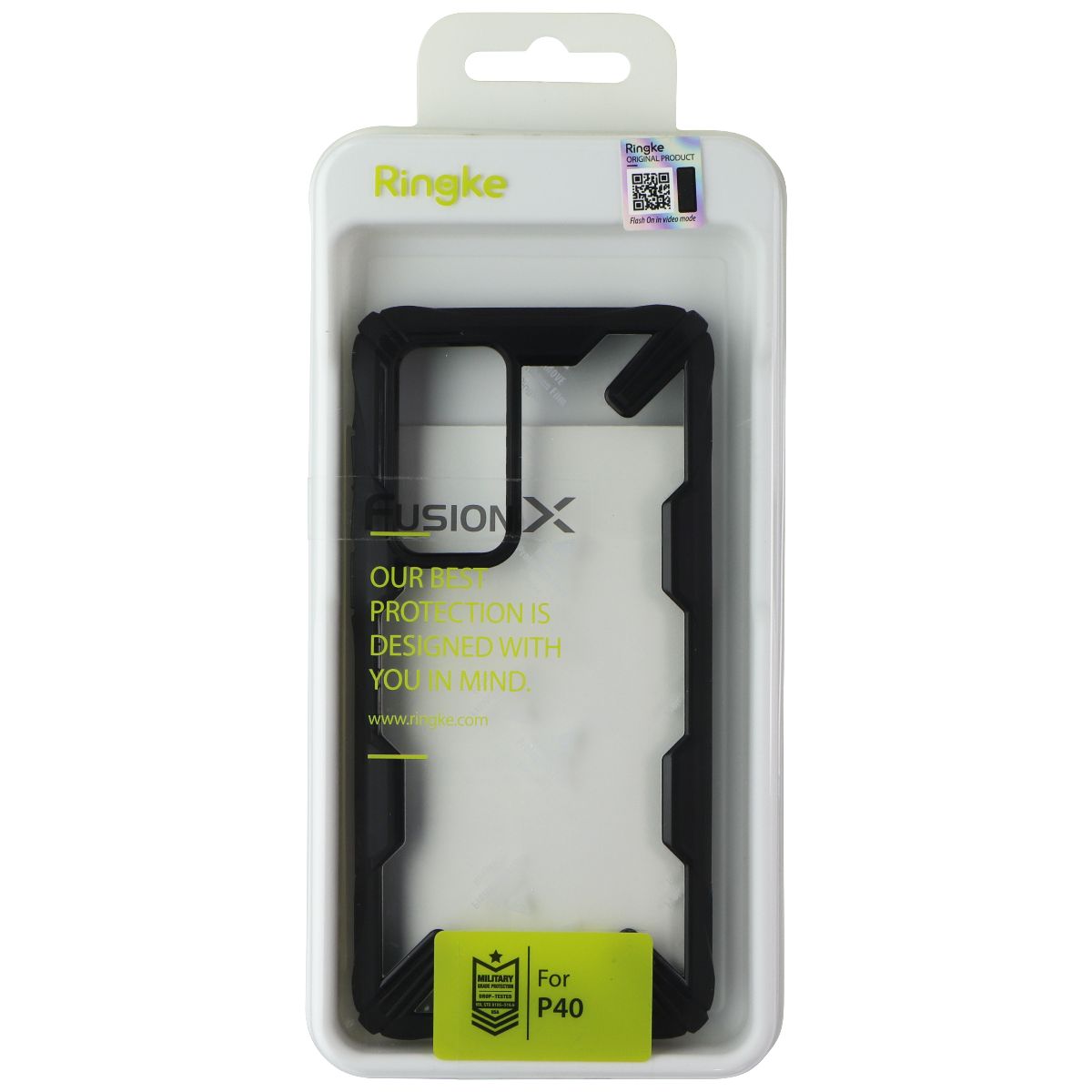 Ringke Fusion X Series Case for Huawei P40 - Clear / Black