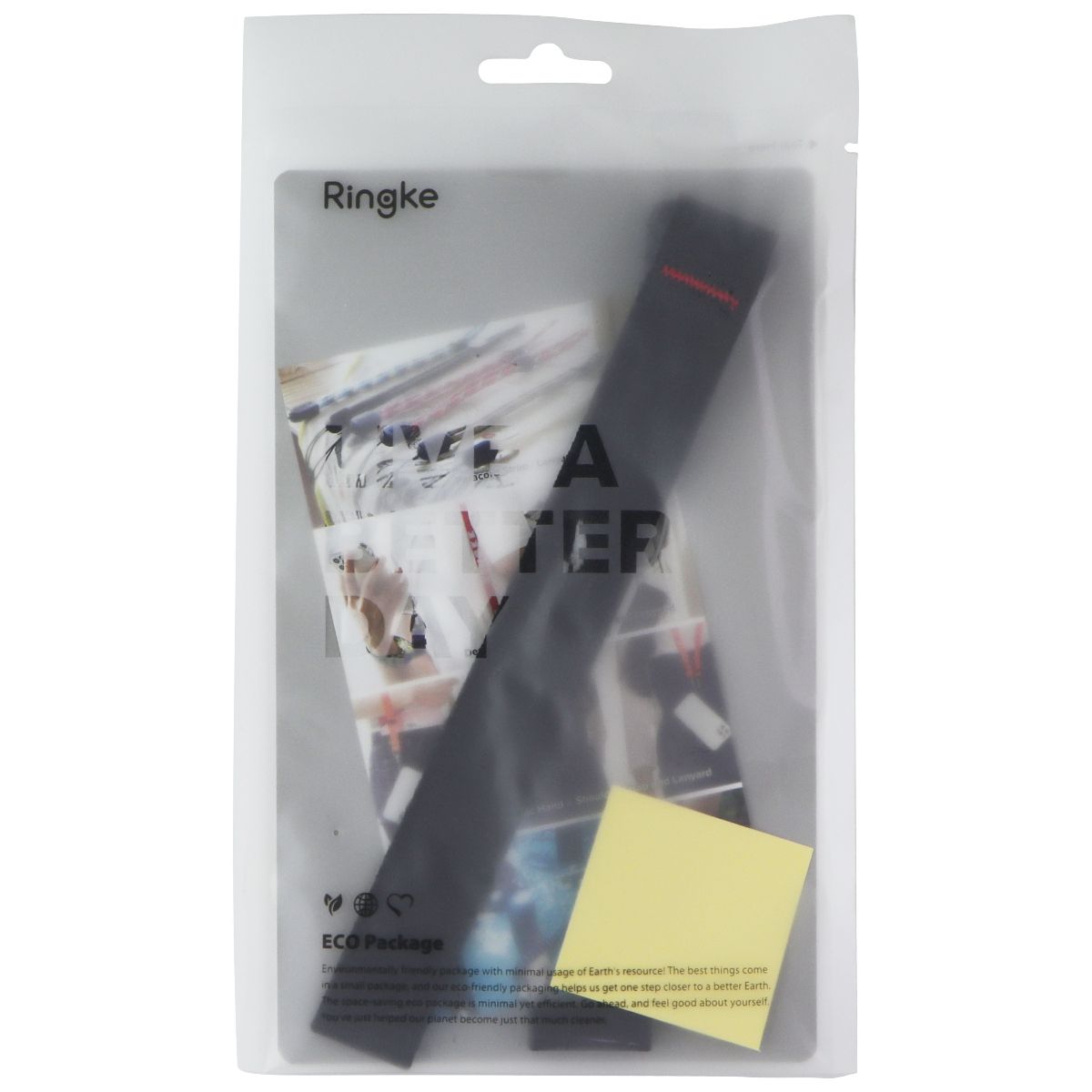 Ringke Hand Strap (Phone Wrist Strap) - Black Cell Phone - Armbands Ringke - Simple Cell Bulk Wholesale Pricing - USA Seller