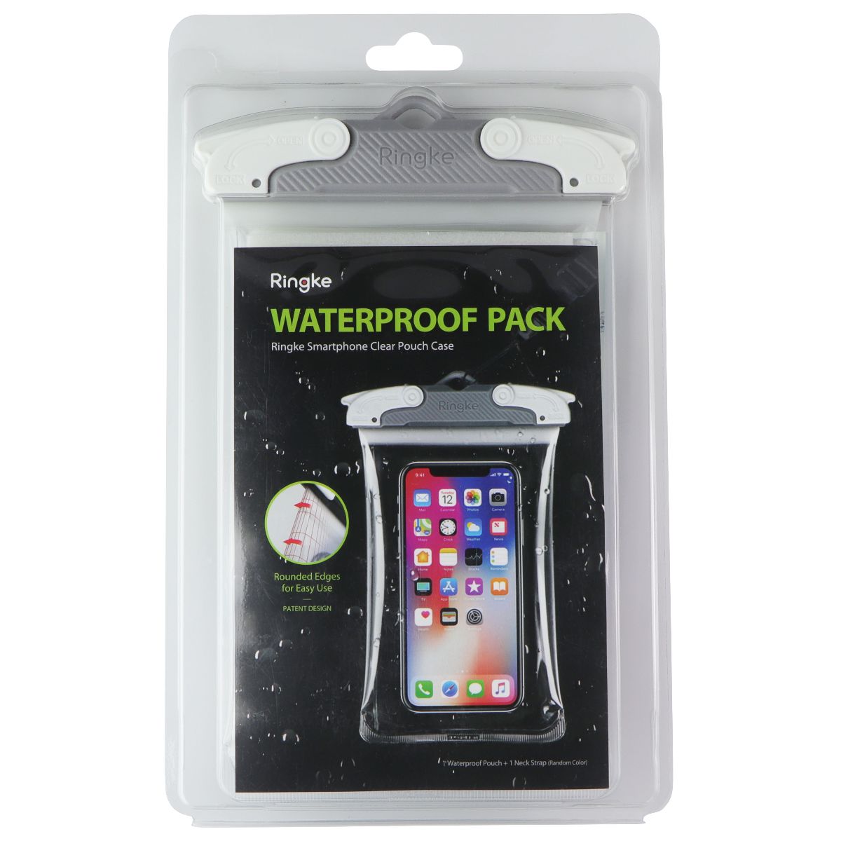 Ringke Waterproof Pouch Case for Smartphones - Gray Cell Phone - Cases, Covers & Skins Ringke - Simple Cell Bulk Wholesale Pricing - USA Seller