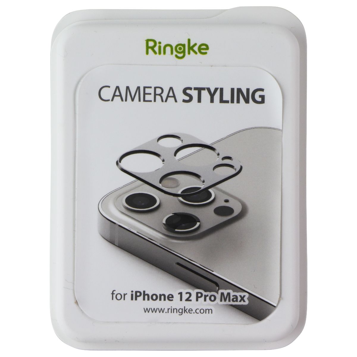 Ringke Camera Styling for Apple iPhone 12 Pro Max - Silver Cell Phone - Screen Protectors Ringke - Simple Cell Bulk Wholesale Pricing - USA Seller