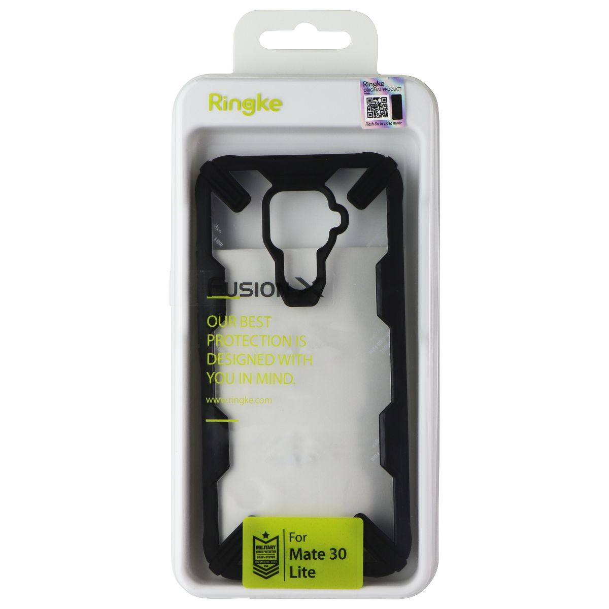 Ringke Fusion X Series Case for Huawei Mate 30 Lite - Clear / Black Cell Phone - Cases, Covers & Skins Ringke - Simple Cell Bulk Wholesale Pricing - USA Seller