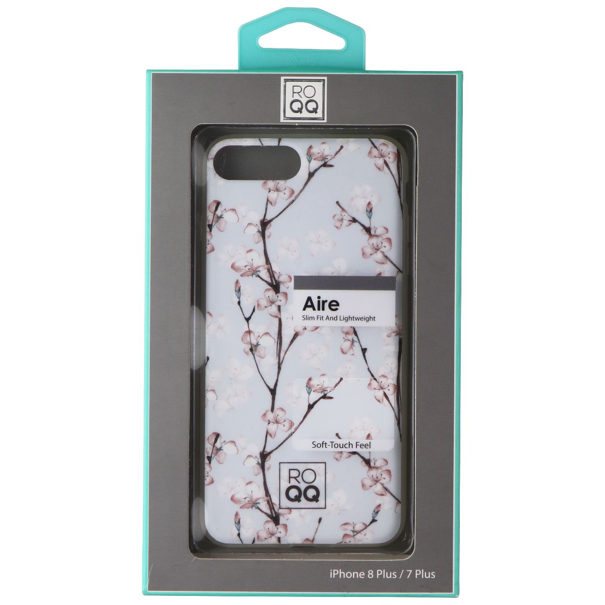ROQQ Aire Series Slim Fit Case for Apple iPhone 8 Plus/7 Plus - Cherry Blossom Cell Phone - Cases, Covers & Skins ROQQ - Simple Cell Bulk Wholesale Pricing - USA Seller
