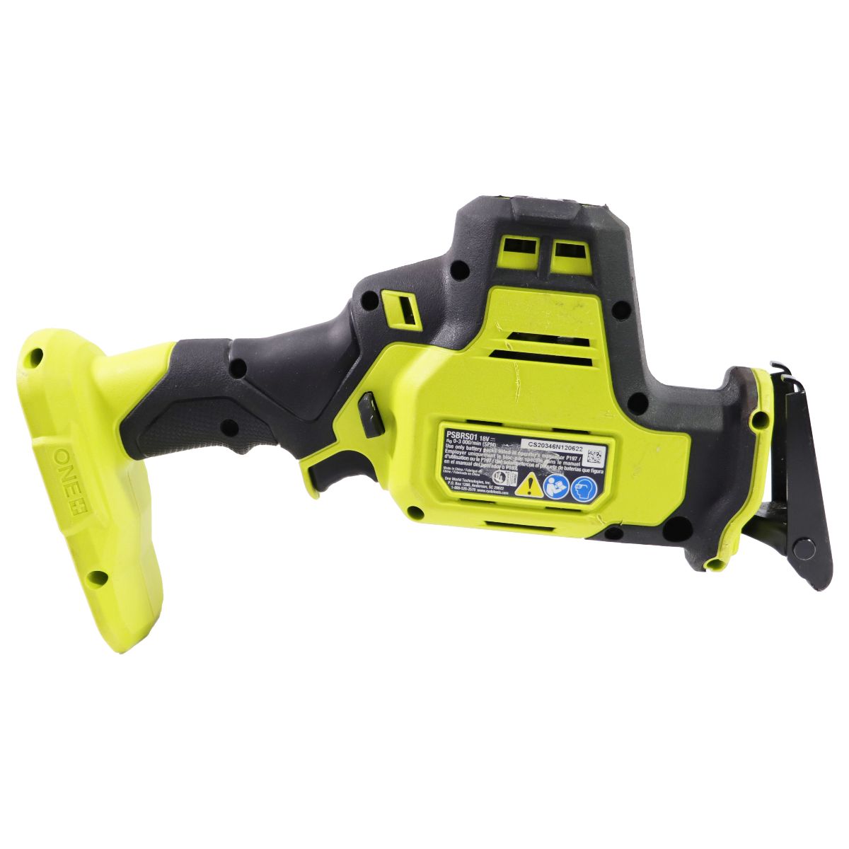 RYOBI ONE+ HP 18V Brushless Compact Reciprocating Saw (TOOL ONLY) PSBRS01B