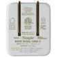 S. Simple (60W) Dual USB-C GaN Powered Folding Wall Charger - White (581231) Cell Phone - Cables & Adapters S. Simple - Simple Cell Bulk Wholesale Pricing - USA Seller