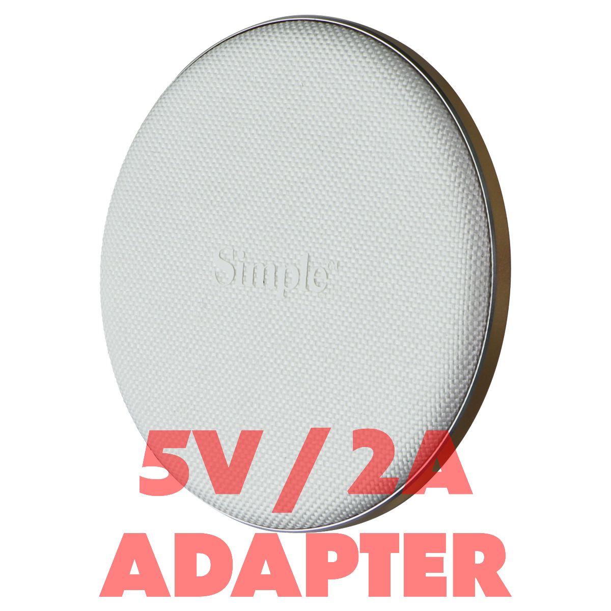 Simple (15W) USB-C POWER Wireless Charger Pad + (5V/2A) Adapter + USB-C Cable Cell Phone - Chargers & Cradles S. Simple    - Simple Cell Bulk Wholesale Pricing - USA Seller