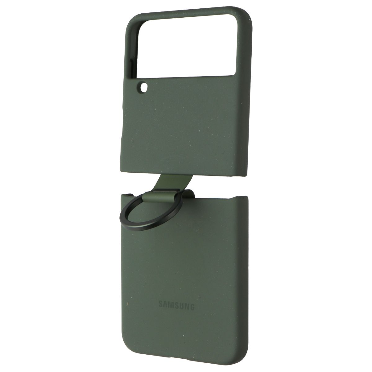 SAMSUNG Official Silicone Cover Case with Ring for Galaxy Z Flip 4 - Green Cell Phone - Cases, Covers & Skins Samsung - Simple Cell Bulk Wholesale Pricing - USA Seller