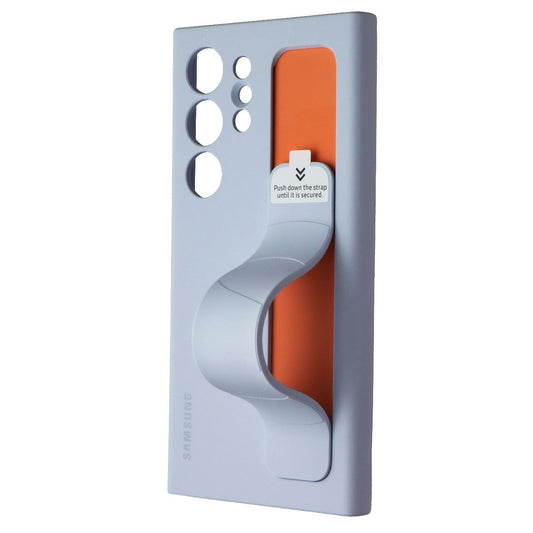 Samsung Standing Grip Case for Galaxy S24 Ultra - Light Blue Cell Phone - Cases, Covers & Skins Samsung - Simple Cell Bulk Wholesale Pricing - USA Seller