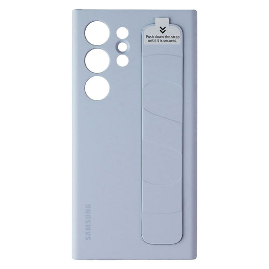 Samsung Standing Grip Case for Galaxy S24 Ultra - Light Blue Cell Phone - Cases, Covers & Skins Samsung - Simple Cell Bulk Wholesale Pricing - USA Seller