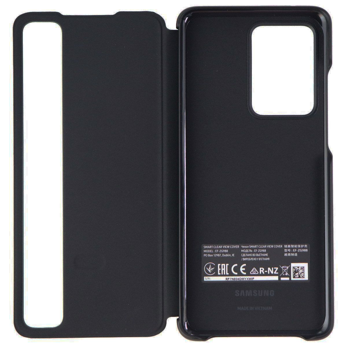 Samsung Official S-View Flip Cover for Samsung Galaxy S20 Ultra - Black