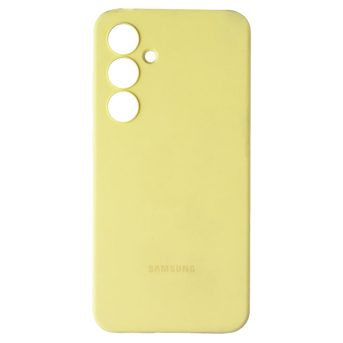 Samsung Official Silicone Case for Galaxy S24 FE - Yellow Cell Phone - Cases, Covers & Skins Samsung - Simple Cell Bulk Wholesale Pricing - USA Seller