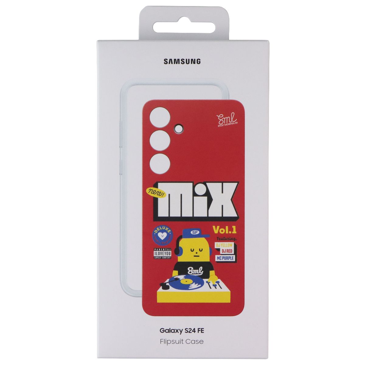 Samsung Official Flipsuit Case for Galaxy S24 FE - Red (Mix Vol 1) Cell Phone - Cases, Covers & Skins Samsung - Simple Cell Bulk Wholesale Pricing - USA Seller