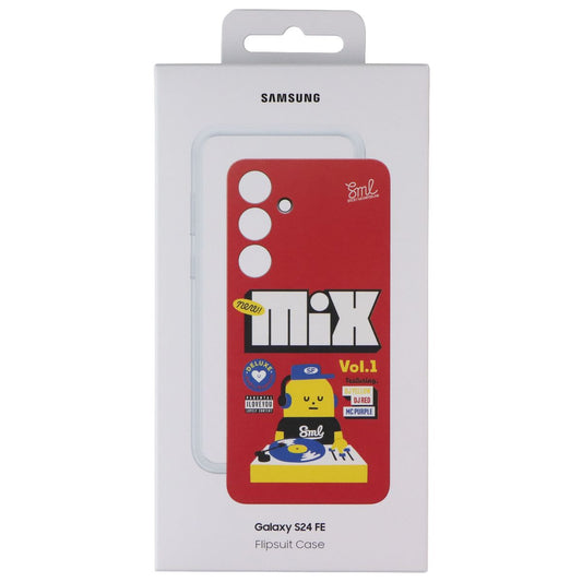 Samsung Official Flipsuit Case for Galaxy S24 FE - Red (Mix Vol 1) Cell Phone - Cases, Covers & Skins Samsung - Simple Cell Bulk Wholesale Pricing - USA Seller