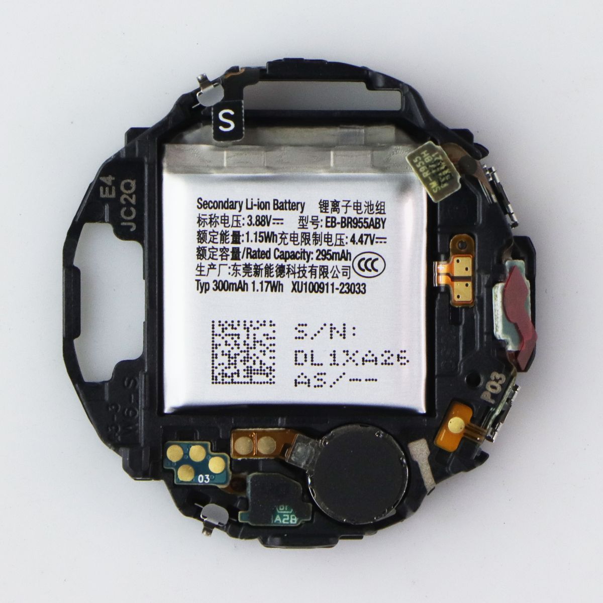 Repair Part - SVC Midframe T(ZK) + Battery for Galaxy Watch 6 (43mm) R950 Cell Phone - Replacement Parts & Tools Samsung - Simple Cell Bulk Wholesale Pricing - USA Seller