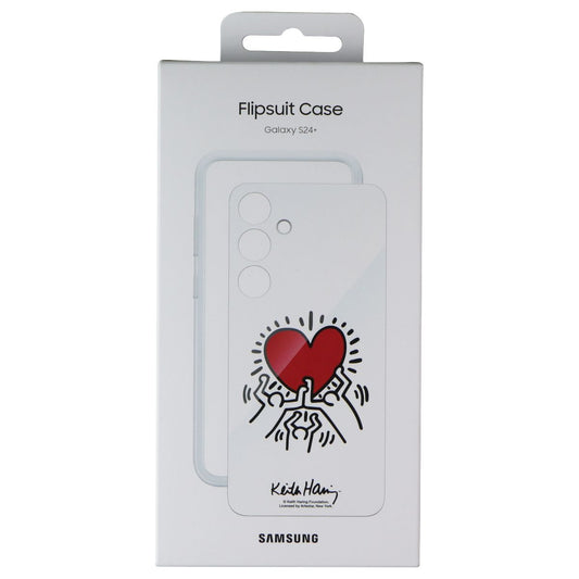 Samsung Official Flipsuit Case for Galaxy S24+ (Plus) - Keith Haring White