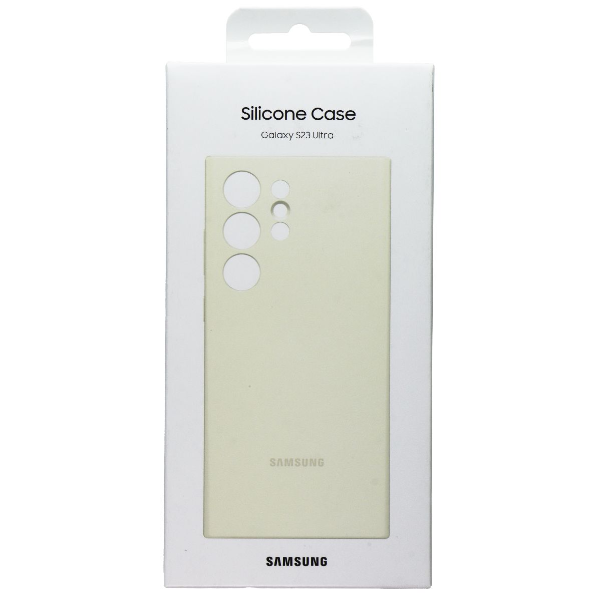 Samsung Silicone Case for Galaxy S23 Ultra - Cream Cell Phone - Cases, Covers & Skins Samsung    - Simple Cell Bulk Wholesale Pricing - USA Seller