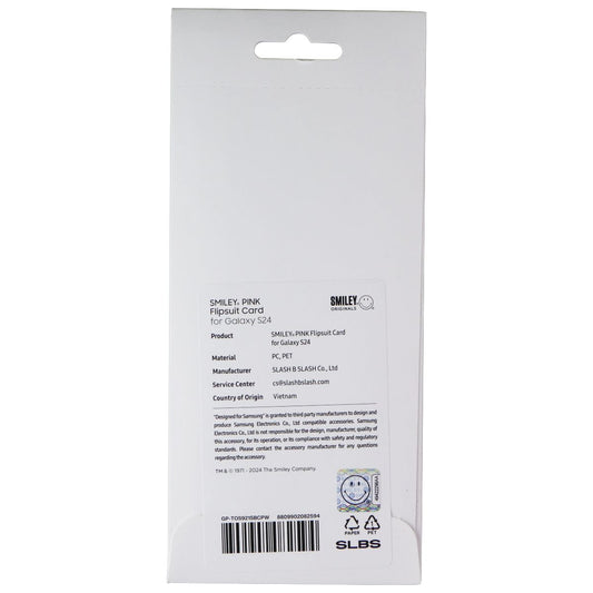 Samsung Smiley Originals Flipsuit Interactive Card for Galaxy S24 - Pink