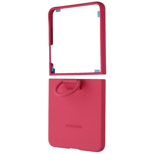 Samsung Official Ring Case (Silicone) for Galaxy Z Flip7 - Coral Red Cell Phone - Cases, Covers & Skins Samsung - Simple Cell Bulk Wholesale Pricing - USA Seller
