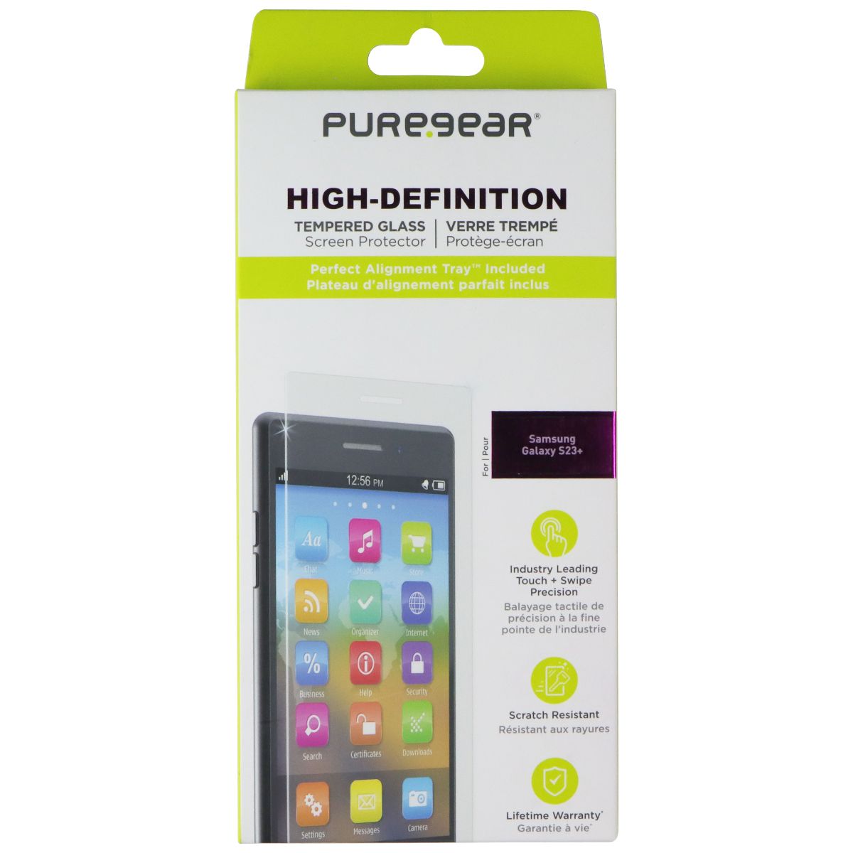 PureGear High-Definition Tempered Glass Screen Protector for Samsung Galaxy S23+ Cell Phone - Screen Protectors Samsung - Simple Cell Bulk Wholesale Pricing - USA Seller