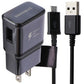 Samsung Travel Adapter Charger for USB w/ USB to USB Micro Cable - Black Cell Phone - Chargers & Cradles Samsung    - Simple Cell Bulk Wholesale Pricing - USA Seller