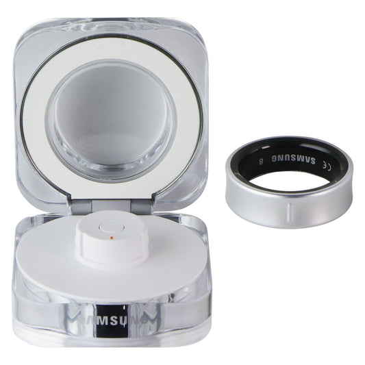 Samsung Galaxy AI Smart Ring Bluetooth Fitness Tracker - Size 8/Titanium Silver
