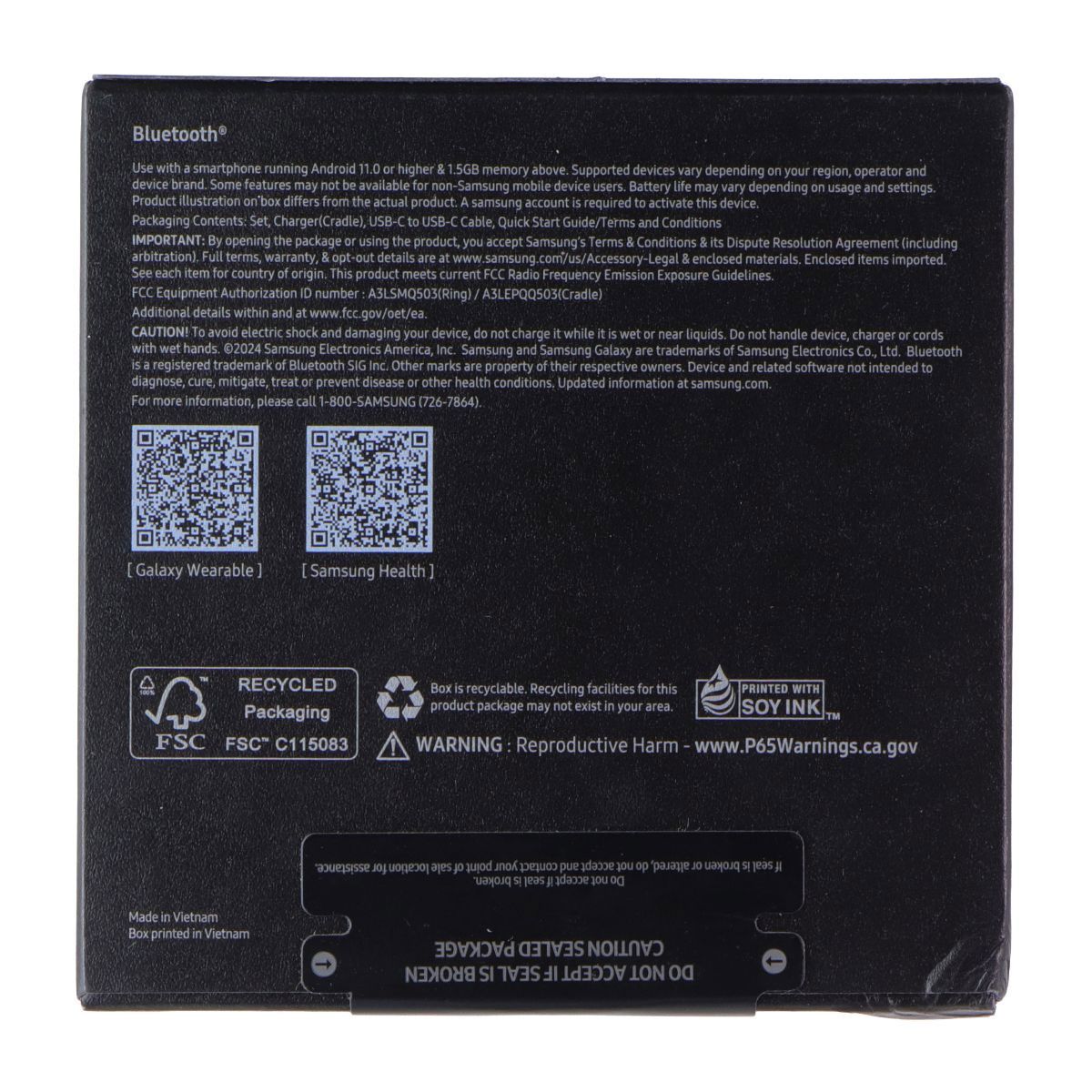 Samsung Galaxy AI Smart Ring Bluetooth Fitness Tracker - Size 8/Titanium Silver