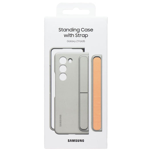 Samsung Official Standing Case with Strap for Samsung Galaxy Z Fold5 - Sand Cell Phone - Cases, Covers & Skins Samsung - Simple Cell Bulk Wholesale Pricing - USA Seller