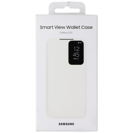 Samsung Smart View Wallet Case for Galaxy S23 - Cream Cell Phone - Cases, Covers & Skins Samsung    - Simple Cell Bulk Wholesale Pricing - USA Seller