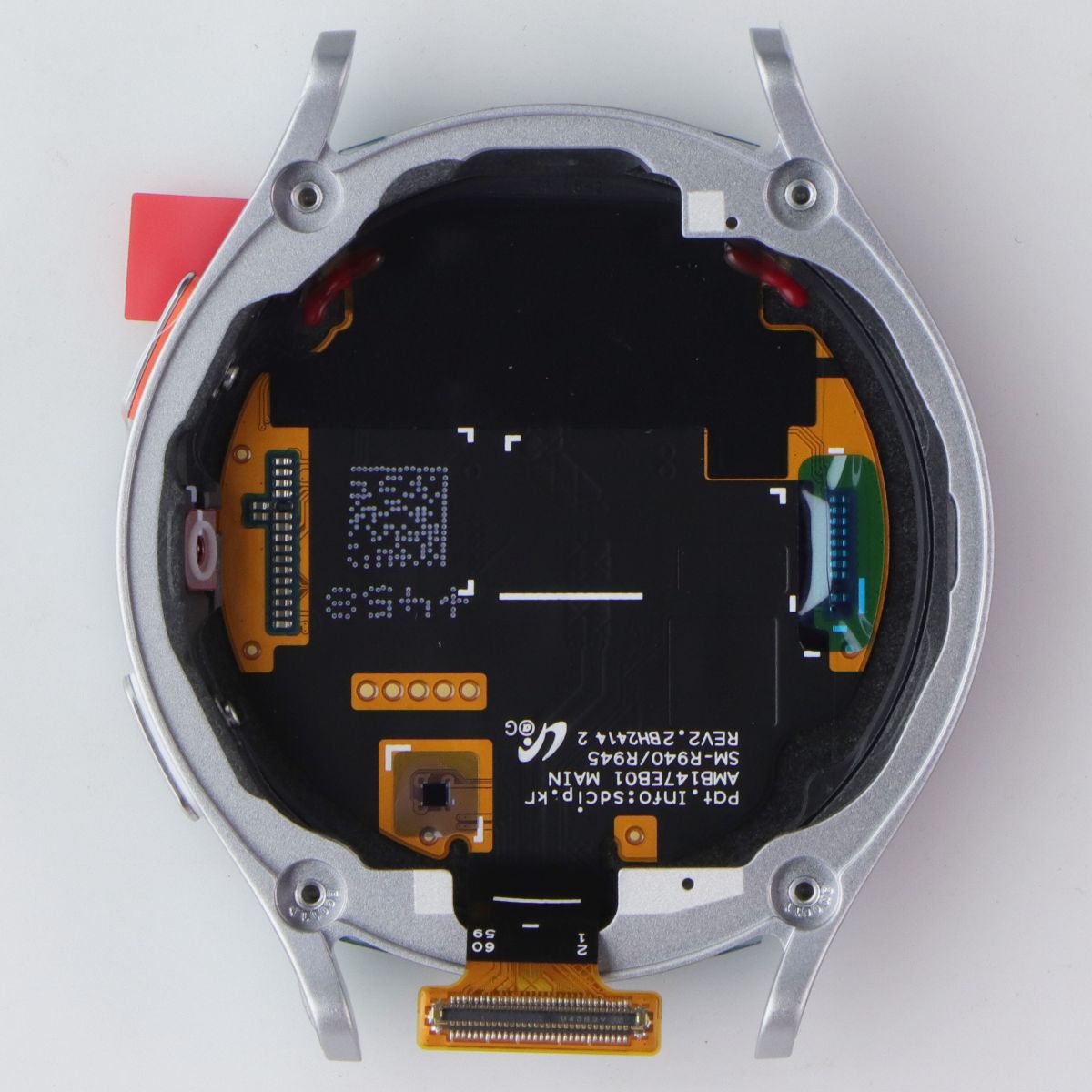 Repair Part OLED Display/Frame for Galaxy Watch7 (BT, 44mm/SM-L310) Silver Cell Phone - Replacement Parts & Tools Samsung - Simple Cell Bulk Wholesale Pricing - USA Seller