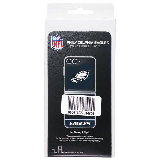 Samsung Flipsuit Case & Card for Galaxy Z Flip6 - NFL Philadelphia Eagles Cell Phone - Cases, Covers & Skins Samsung - Simple Cell Bulk Wholesale Pricing - USA Seller