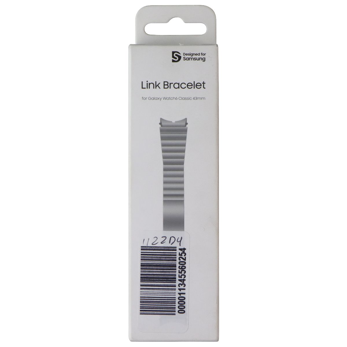 Samsung Watch Link Bracelet Band for Galaxy Watch6 Classic (43mm) - Small/Silver Smart Watch Accessories - Watch Bands Samsung - Simple Cell Bulk Wholesale Pricing - USA Seller