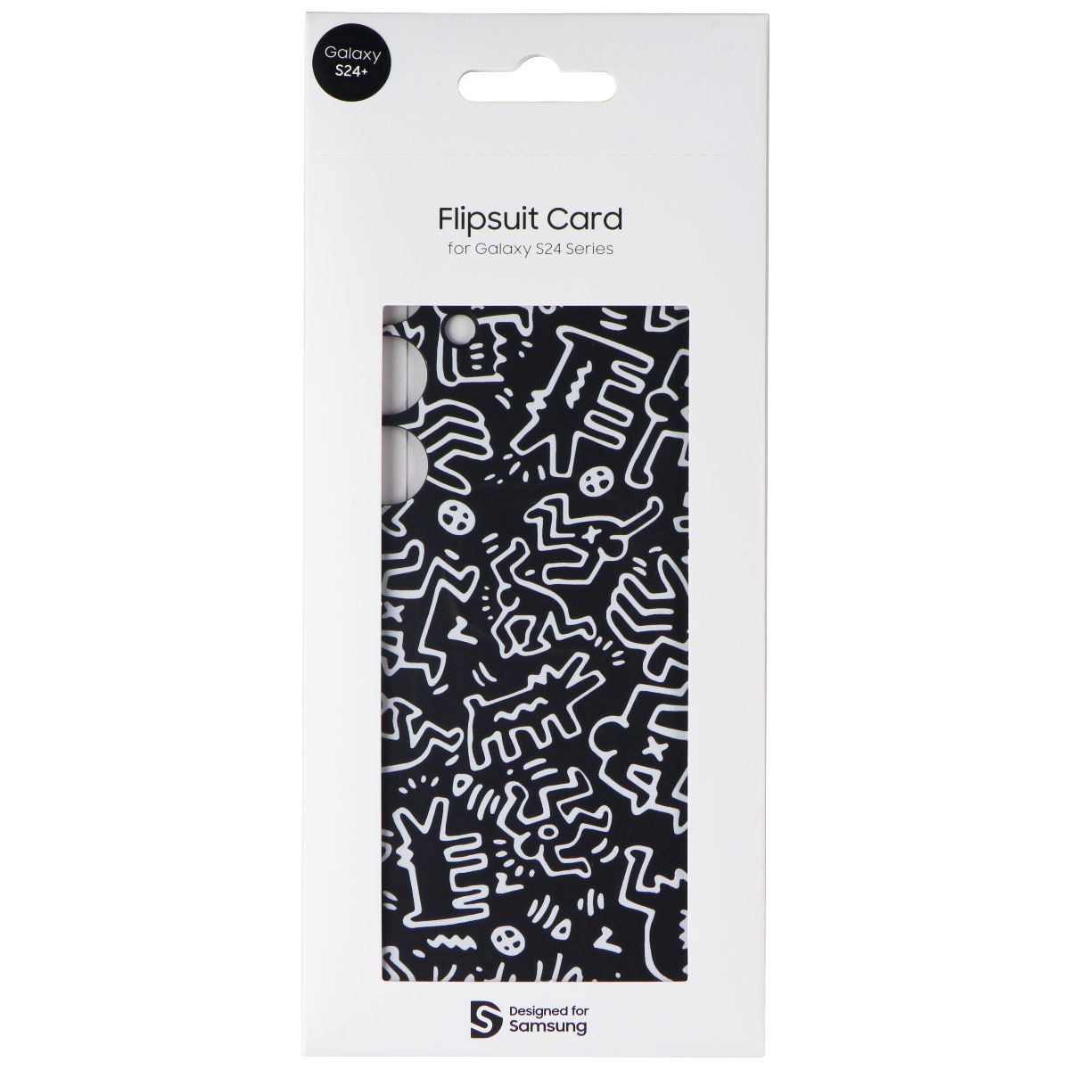Samsung Interactive Flipsuit Card for Galaxy S24+ (Plus) - Keith Haring Black
