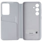 Samsung S-View Wallet Case for Galaxy S24 - White Cell Phone - Cases, Covers & Skins Samsung - Simple Cell Bulk Wholesale Pricing - USA Seller
