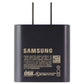 Samsung Ultimate Bundle Car Duo 40W + 25W Wall + 2 USB-C to USB-C Cables - Black