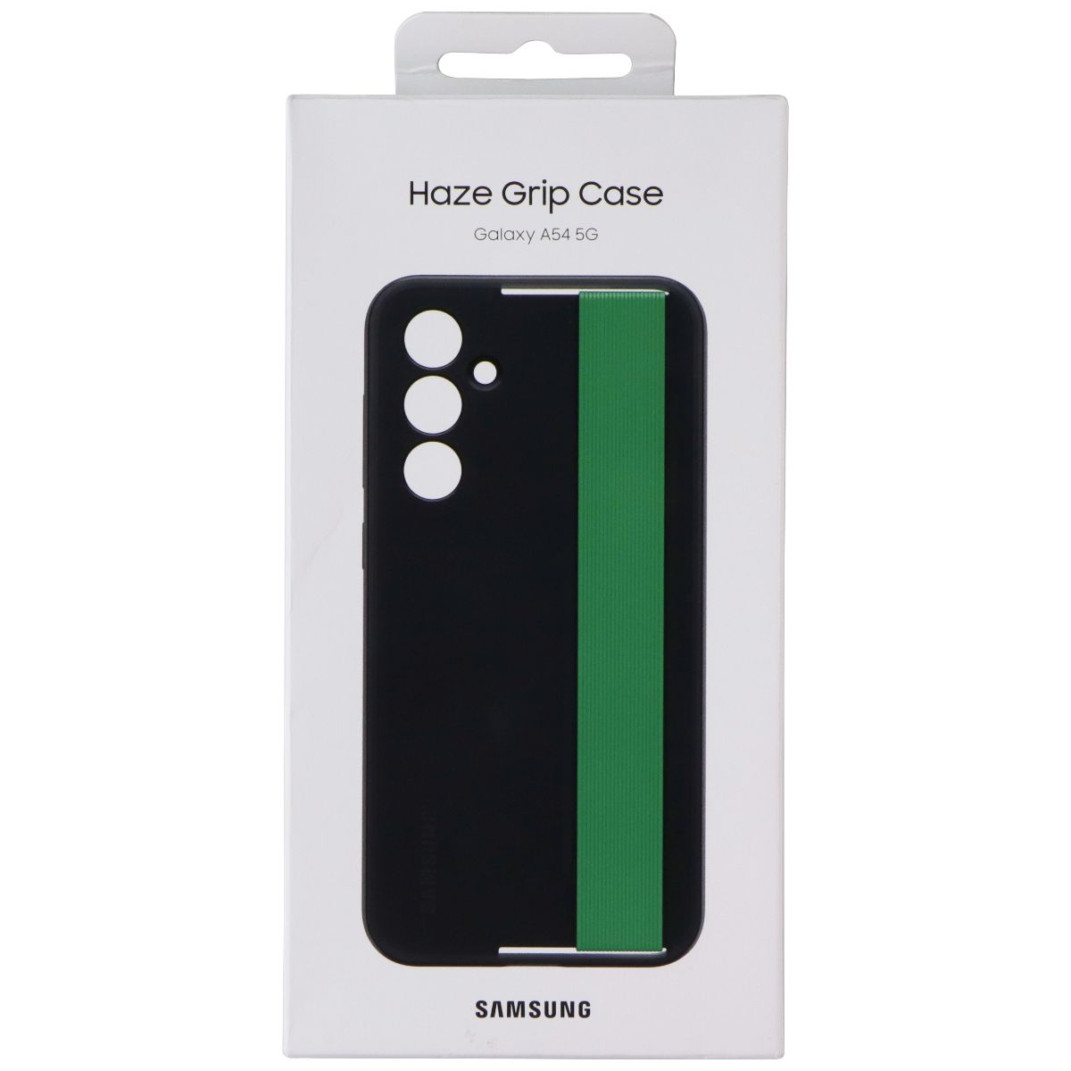 Samsung Official Haze Grip Case for Galaxy A54 5G - Black/Green Cell Phone - Cases, Covers & Skins Samsung - Simple Cell Bulk Wholesale Pricing - USA Seller