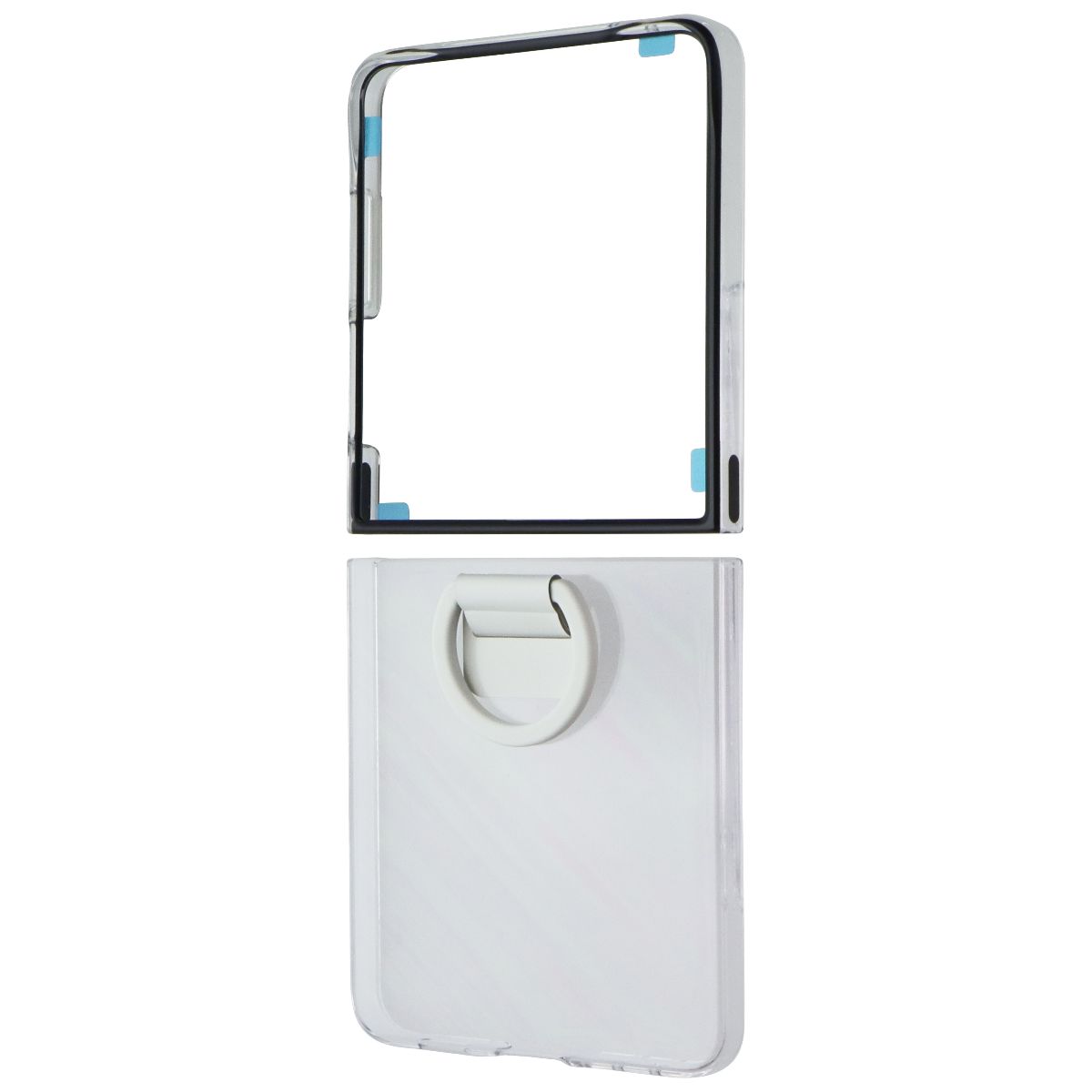 Samsung Official Ring Case (Clear) for Galaxy Z Flip7 - Transparent Cell Phone - Cases, Covers & Skins Samsung - Simple Cell Bulk Wholesale Pricing - USA Seller