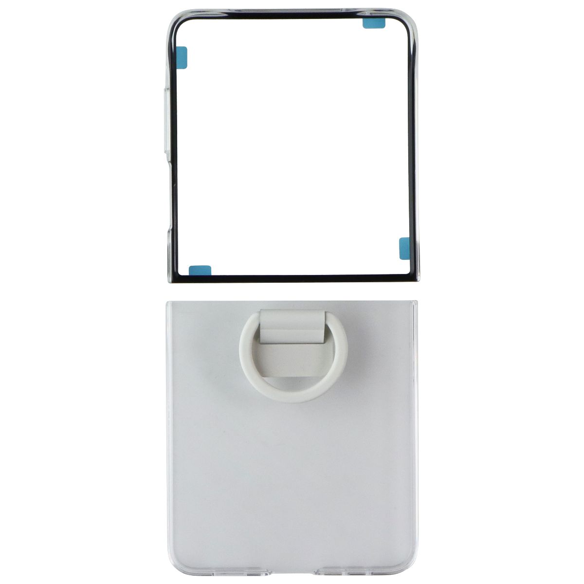 Samsung Official Ring Case (Clear) for Galaxy Z Flip7 - Transparent Cell Phone - Cases, Covers & Skins Samsung - Simple Cell Bulk Wholesale Pricing - USA Seller