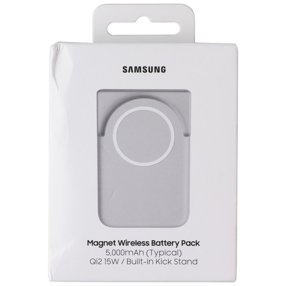 Samsung 5000mAh Magnetic Wireless Battery Pack w/ Built-in Kick Stand - Gray Cell Phone - Chargers & Cradles Samsung - Simple Cell Bulk Wholesale Pricing - USA Seller