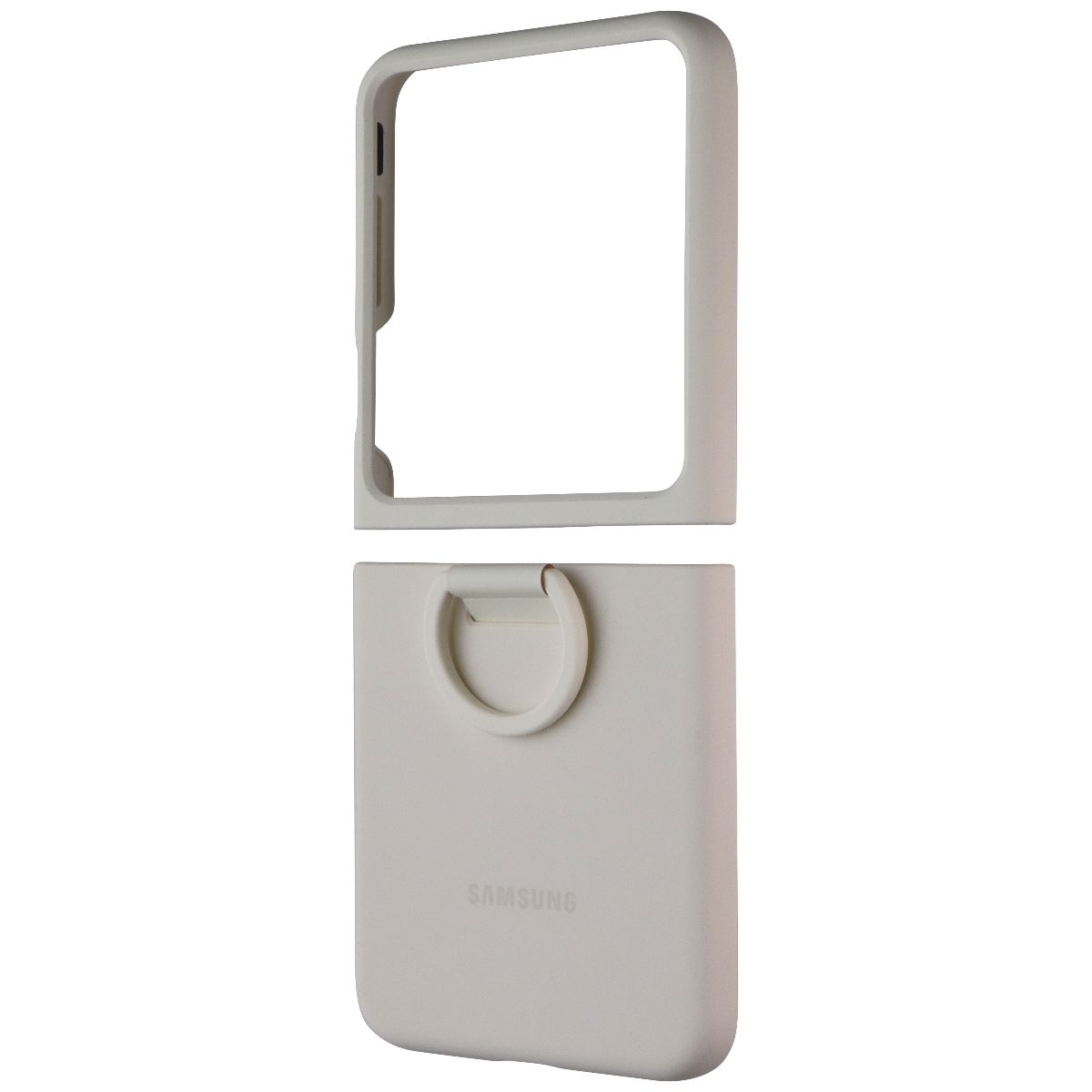 SAMSUNG Official Silicone Cover Case with Ring for Galaxy Z Flip5 - Cream Cell Phone - Cases, Covers & Skins Samsung - Simple Cell Bulk Wholesale Pricing - USA Seller