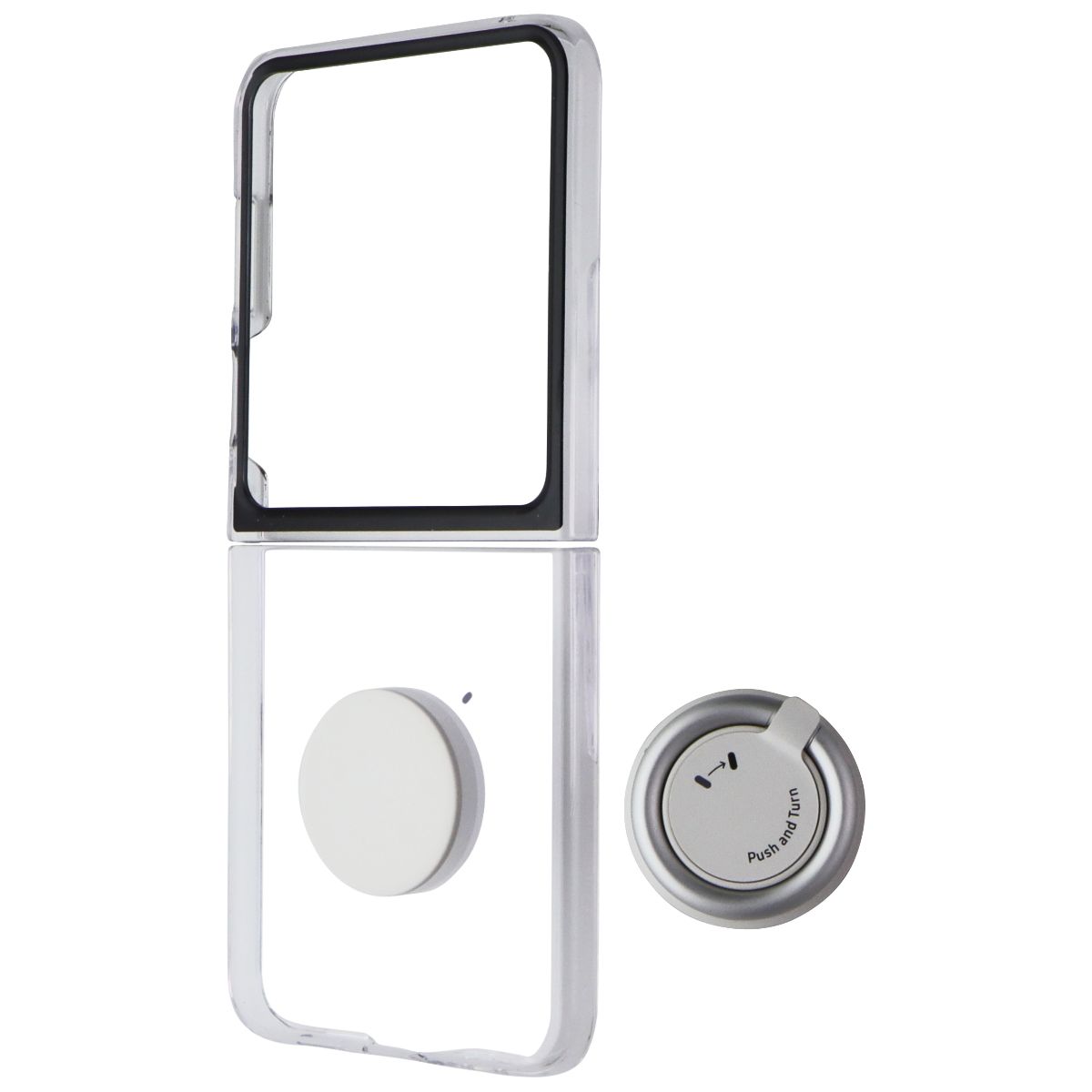 Samsung Clear Gadget Case for Samsung Galaxy Z Flip5 - Clear Cell Phone - Cases, Covers & Skins Samsung - Simple Cell Bulk Wholesale Pricing - USA Seller