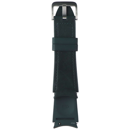 Samsung Hybrid Leather Band for Galaxy Watch4 & Later (20mm) S/M - Green Smart Watch Accessories - Watch Bands Samsung - Simple Cell Bulk Wholesale Pricing - USA Seller