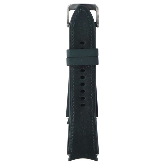 Samsung Hybrid Leather Band for Galaxy Watch4 & Later (20mm) S/M - Green Smart Watch Accessories - Watch Bands Samsung - Simple Cell Bulk Wholesale Pricing - USA Seller