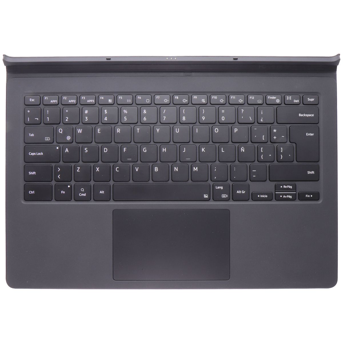 SAMSUNG Book Cover (Spanish Keys) Keyboard/Case for Galaxy Tab S8 Ultra EF-DX900 Keyboards/Mice - Keyboards & Keypads Samsung    - Simple Cell Bulk Wholesale Pricing - USA Seller