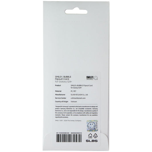 Samsung Interactive Flipsuit Card for Galaxy S24 Plus - Smiley Bubble / Green Cell Phone - Cases, Covers & Skins Samsung - Simple Cell Bulk Wholesale Pricing - USA Seller