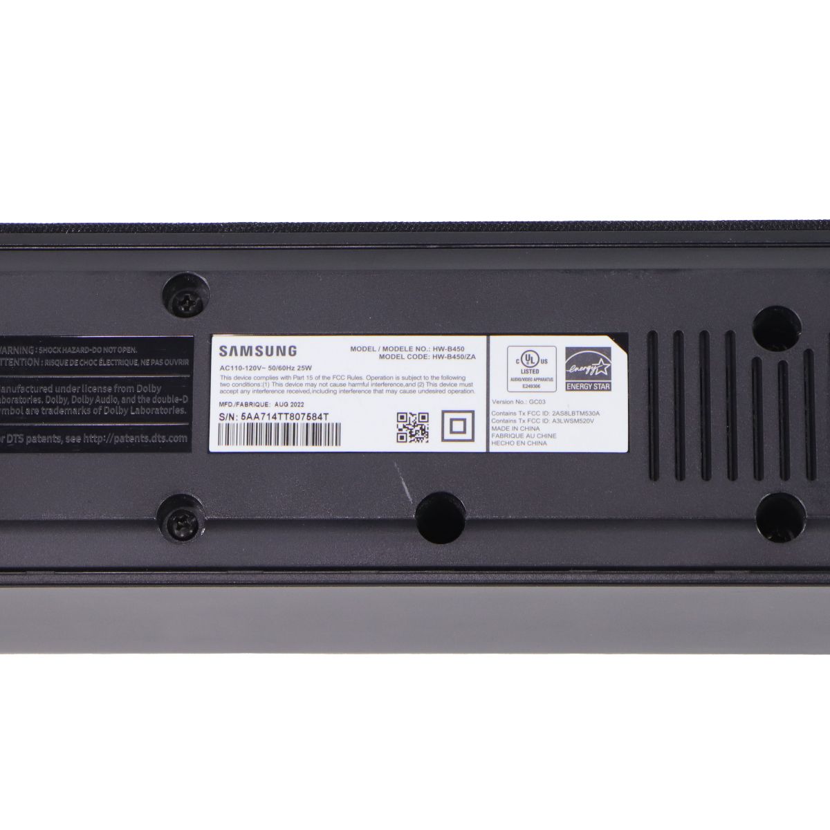 Samsung B-Series Dolby Audio Soundbar (HW-B450) - Black (Soundbar ONLY) Home Multimedia - Home Speakers & Subwoofers Samsung - Simple Cell Bulk Wholesale Pricing - USA Seller