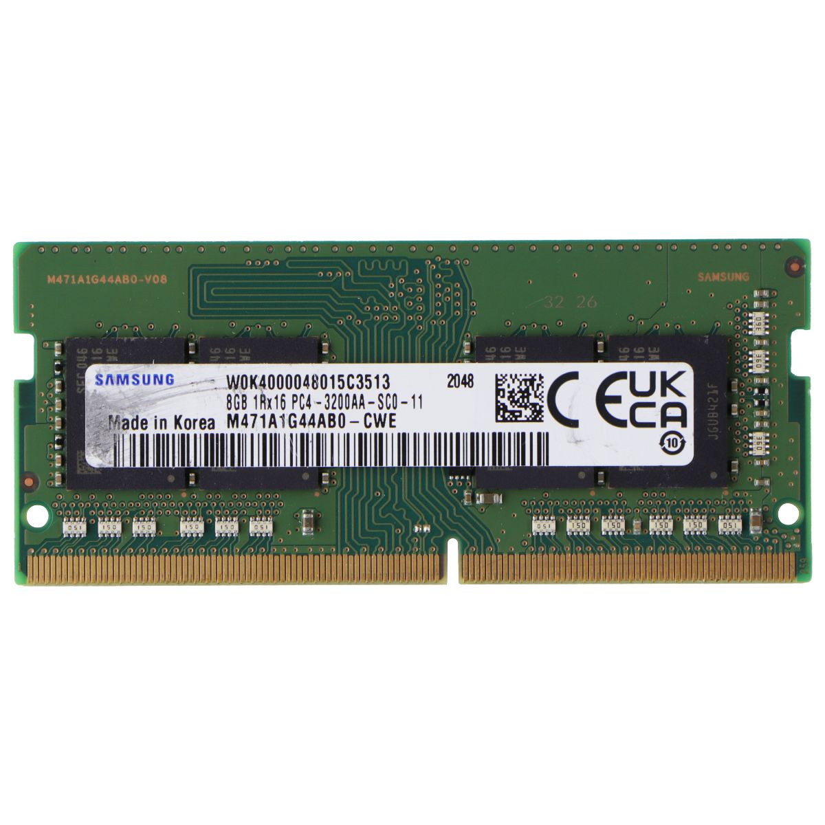 Samsung (8GB) DDR4 1Rx16 (PC4-25600) Laptop RAM Memory M471A1K43DB1-CWE Computer Parts - Memory (RAM) Samsung    - Simple Cell Bulk Wholesale Pricing - USA Seller