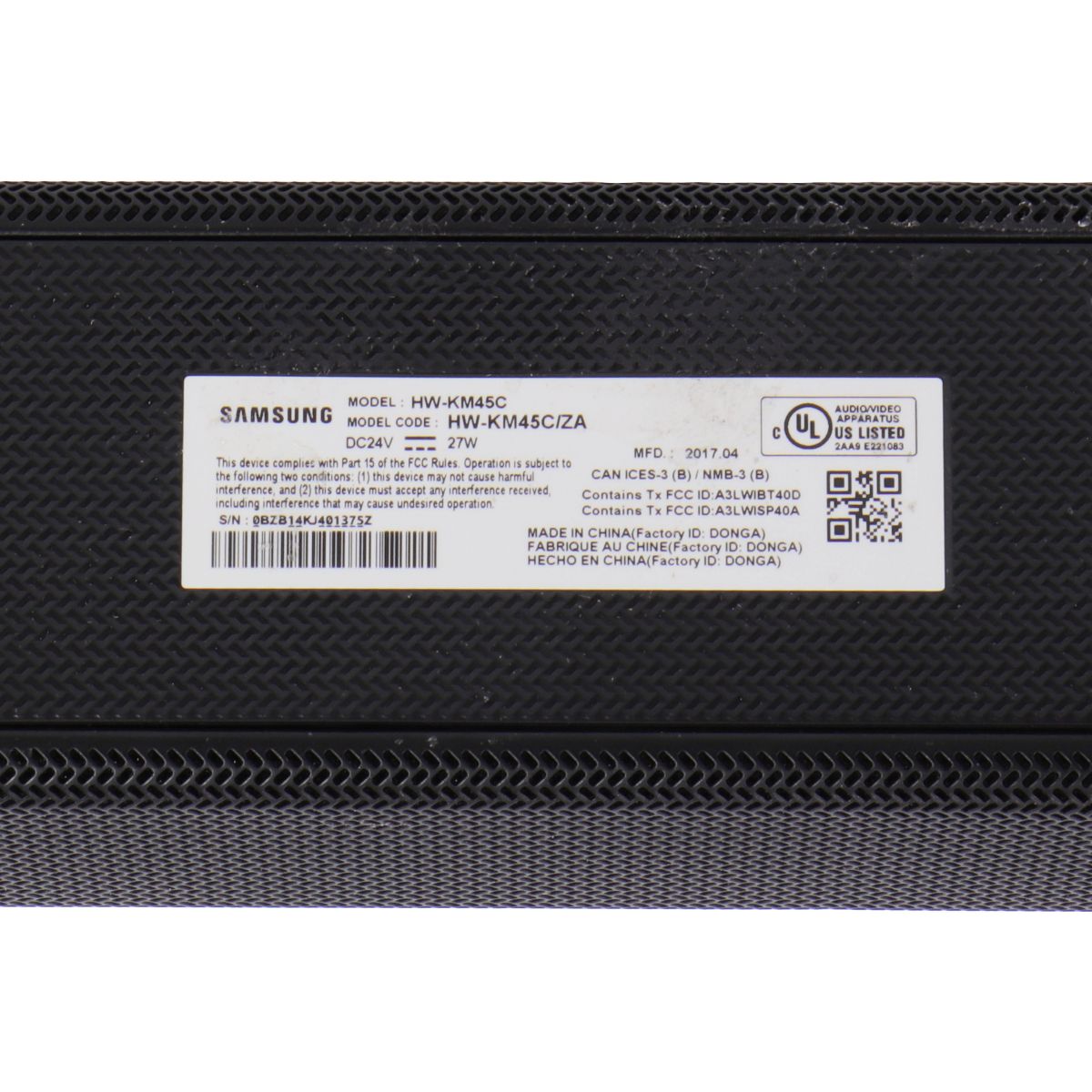 Samsung (PS-WK450) Subwoofer and (HW-KM45C) Soundbar Theater System w/Remote Home Multimedia - Home Theater Systems Samsung    - Simple Cell Bulk Wholesale Pricing - USA Seller