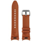Samsung Hybrid Leather Silicone Watch Band for Galaxy Watch (20MM) - Camel (S/M) Smart Watch Accessories - Watch Bands Samsung - Simple Cell Bulk Wholesale Pricing - USA Seller
