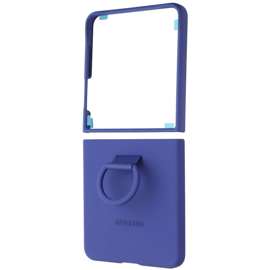 Samsung Official Ring Case (Silicone) for Galaxy Z Flip7 - Navy Cell Phone - Cases, Covers & Skins Samsung - Simple Cell Bulk Wholesale Pricing - USA Seller